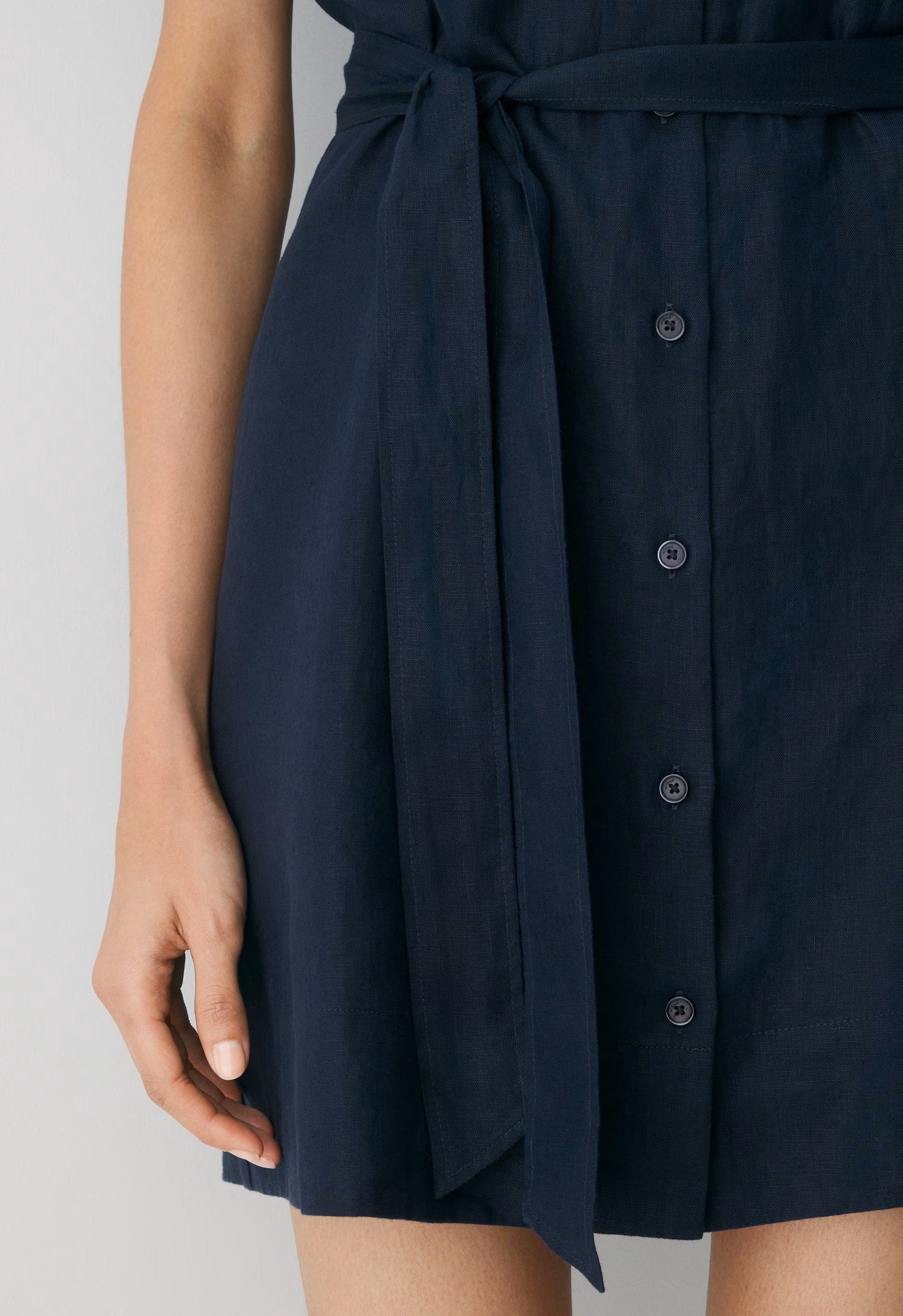 Eleta Linen Mini Dress - ADMIRAL