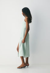 Barrafina Linen Dress - AGAVE GREEN