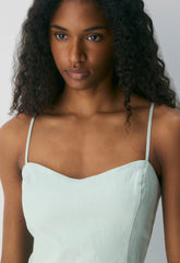 Barrafina Linen Dress - AGAVE GREEN
