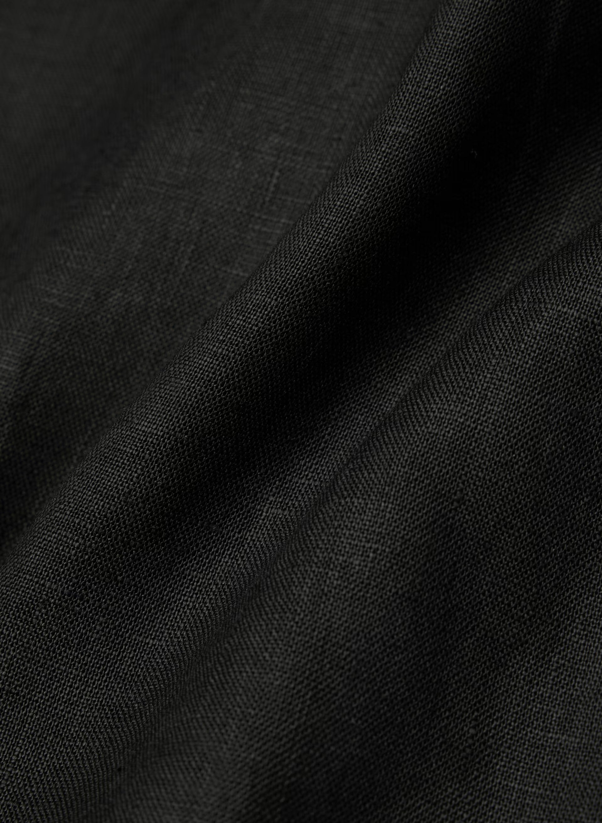 Whisper Linen Dress - BLACK