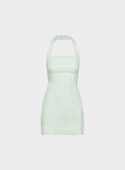 Whisper Linen Dress - AGAVE GREEN