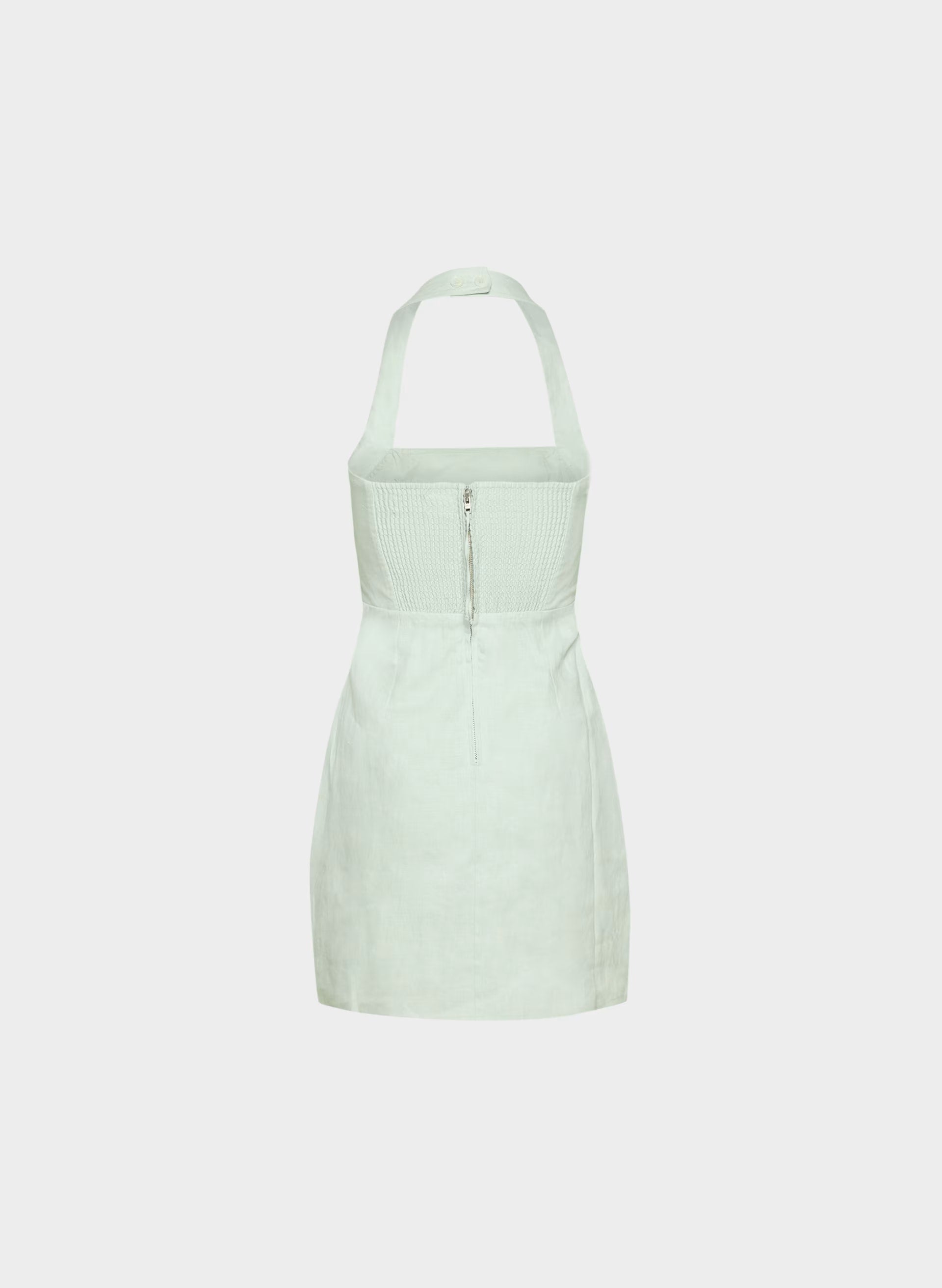 Whisper Linen Dress - AGAVE GREEN
