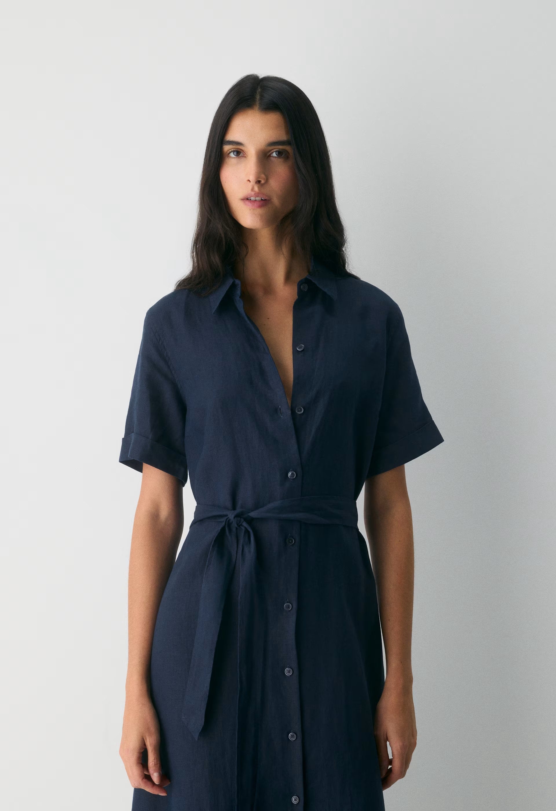 Eleta Linen Maxi Dress - ADMIRAL