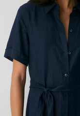 Eleta Linen Maxi Dress - ADMIRAL