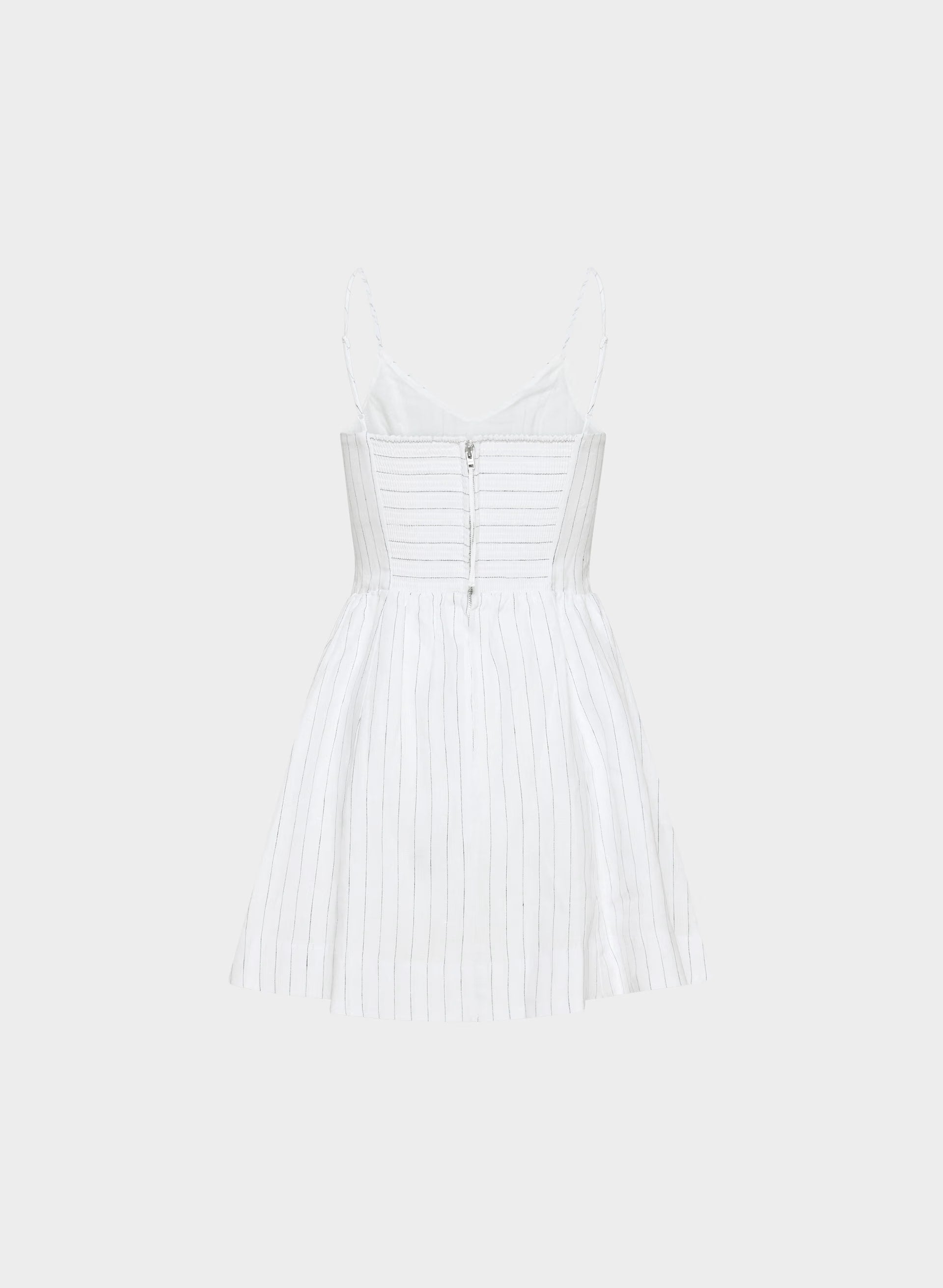 Technique Linen Mini Dress - HNDSN STRP WT/ADMIRAL