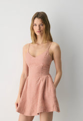 Technique Linen Mini Dress - SRN CK MTPS TP/MNR TCT
