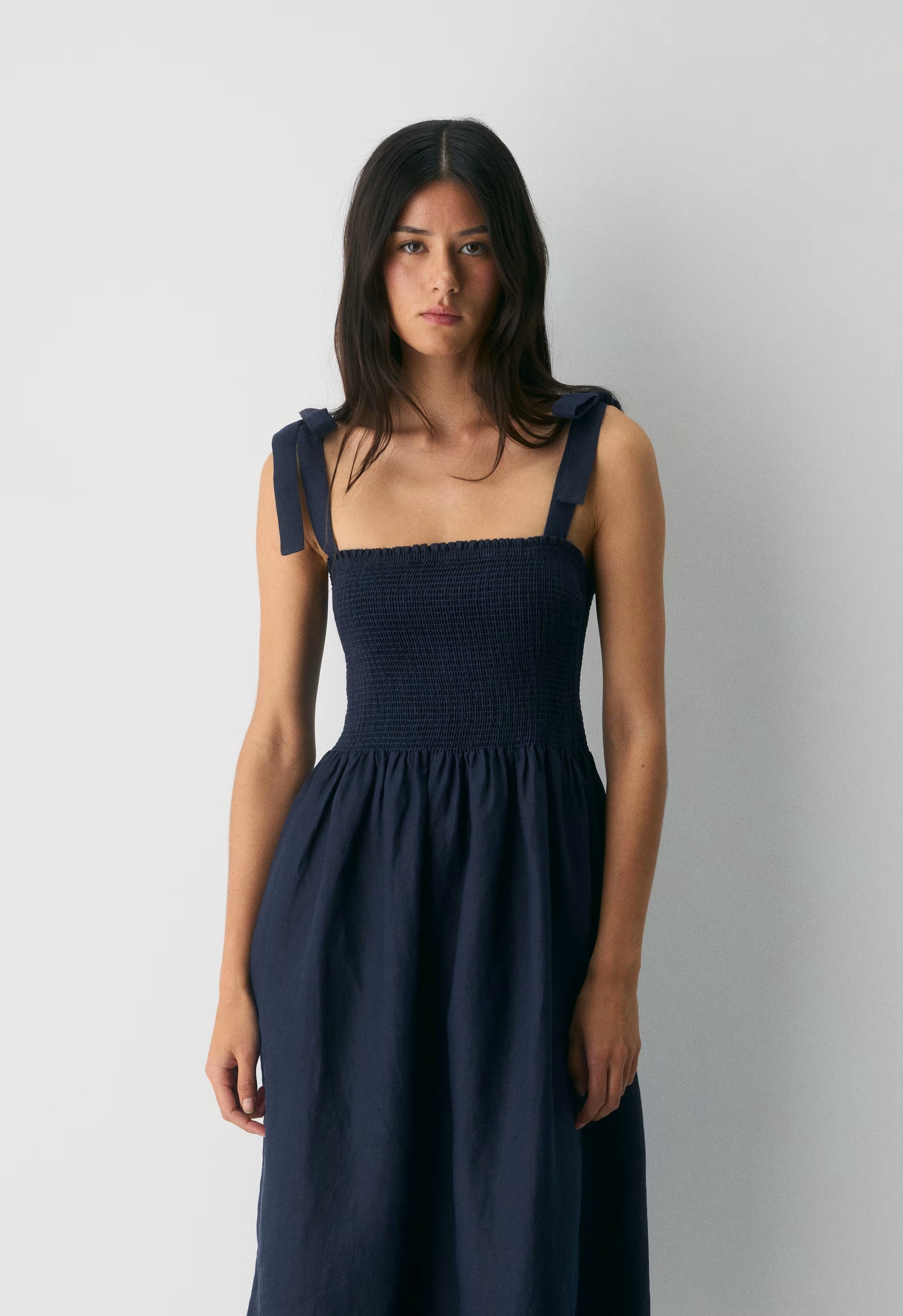 Golden Hour Linen Dress - ADMIRAL