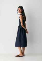 Golden Hour Linen Dress - ADMIRAL