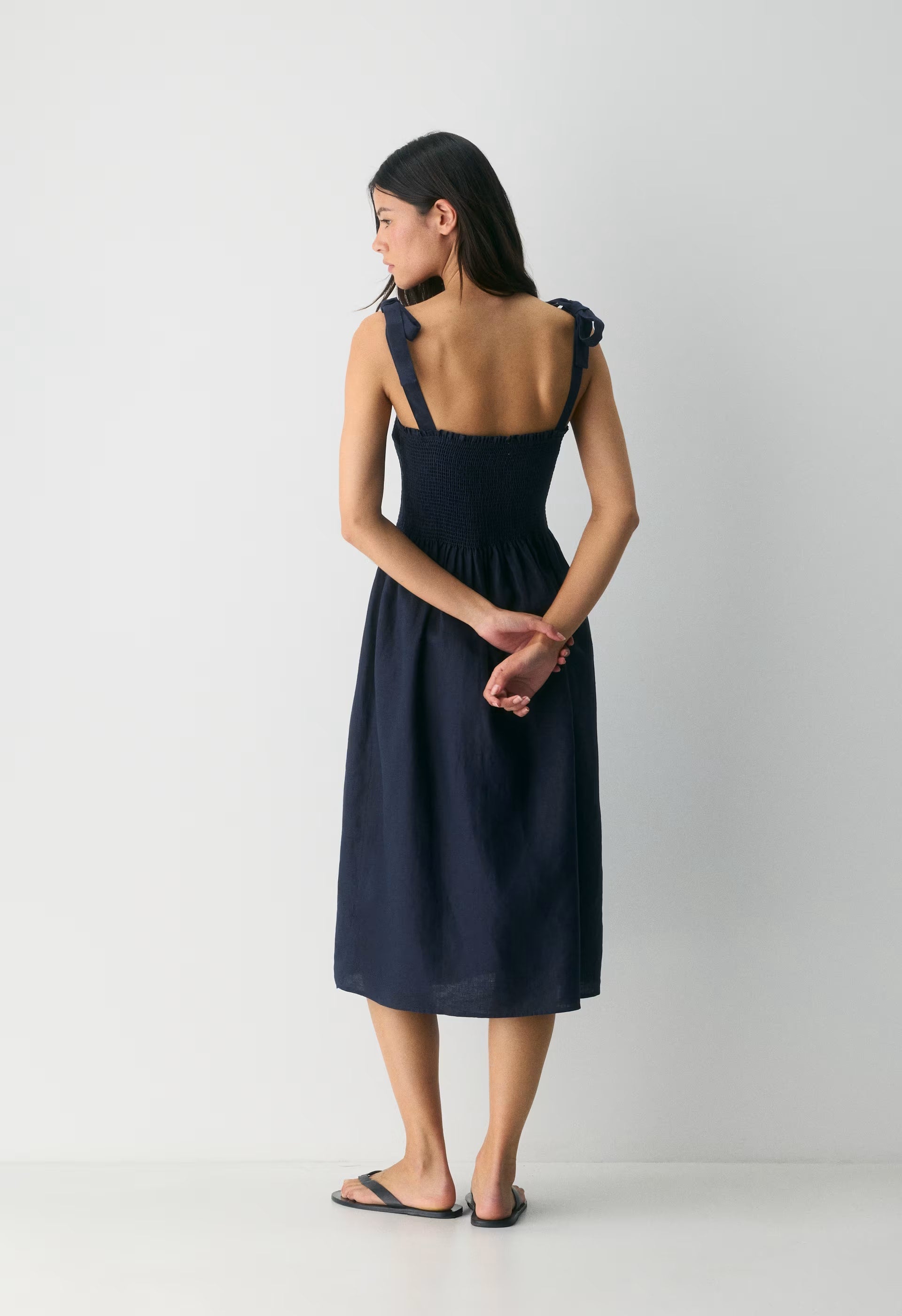 Golden Hour Linen Dress - ADMIRAL