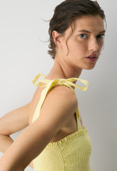 Golden Hour Linen Dress - LEMONADE