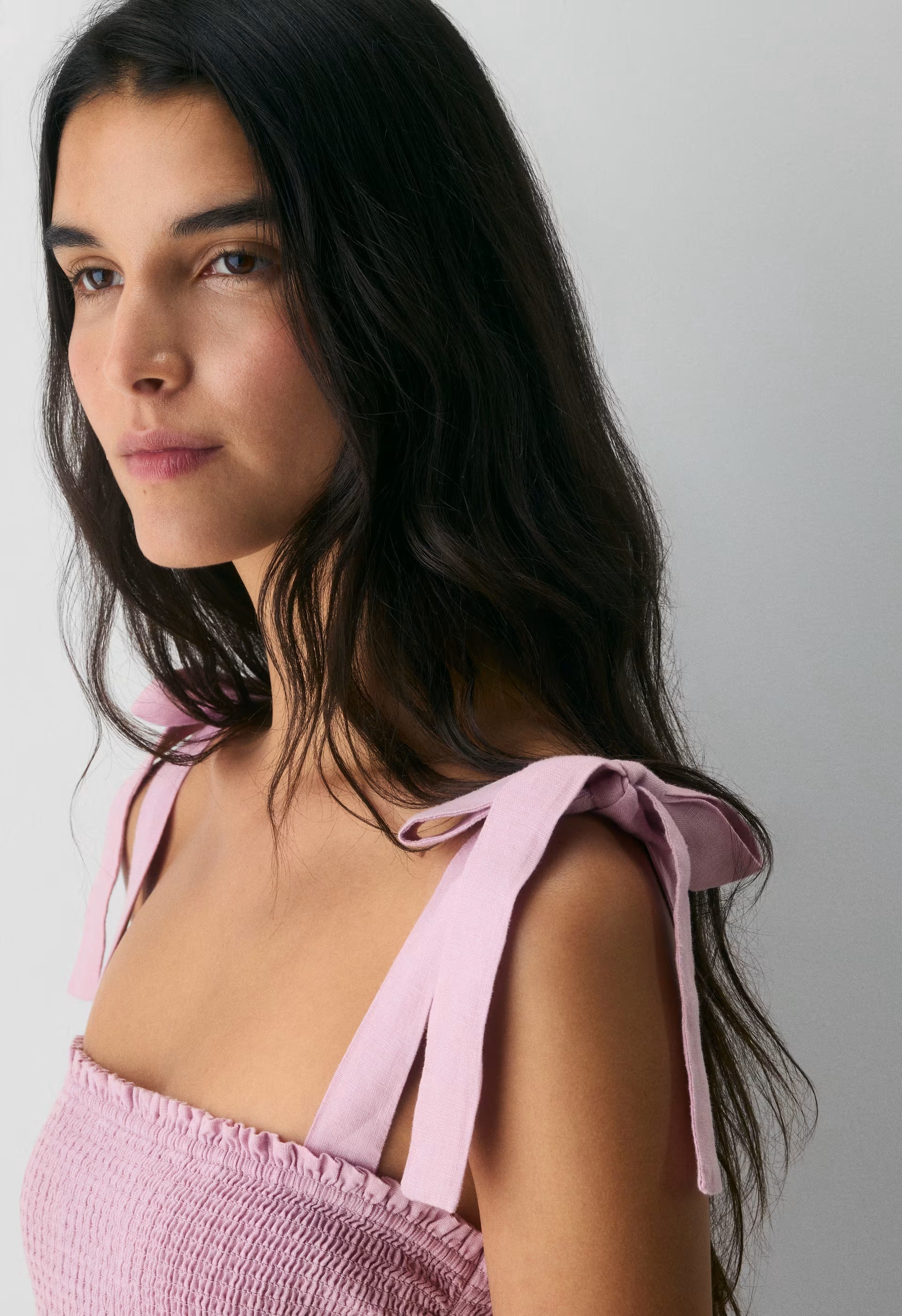 Golden Hour Linen Dress - SWEET PEA PURPLE