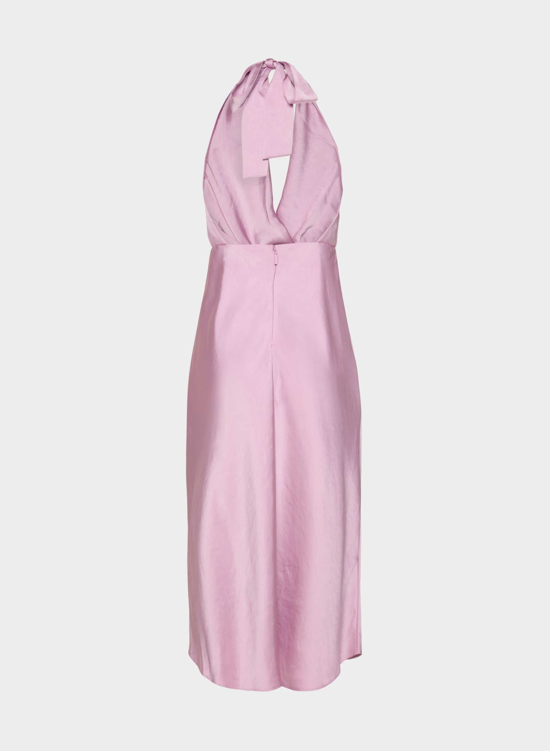 Sprig Satin Halter Dress - SWEET PEA PURPLE