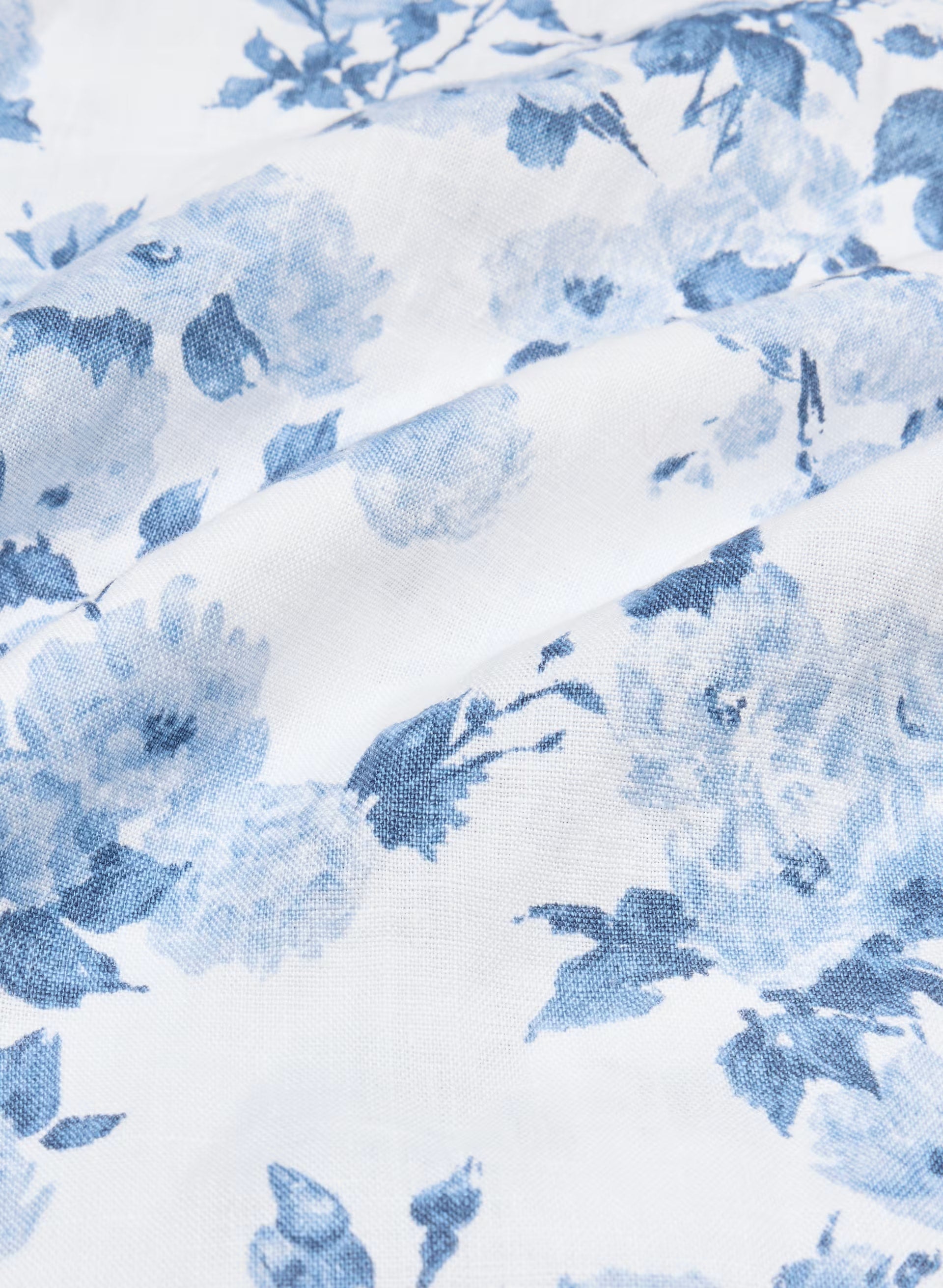 Golden Hour Linen Dress - WHITE/ FR BLUE