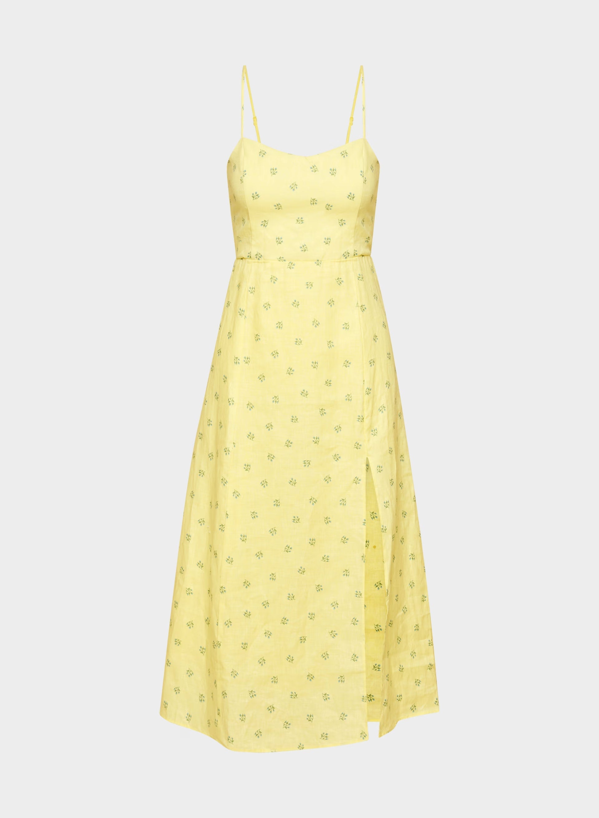 Barrafina Linen Dress - LEMONADE/BLUE