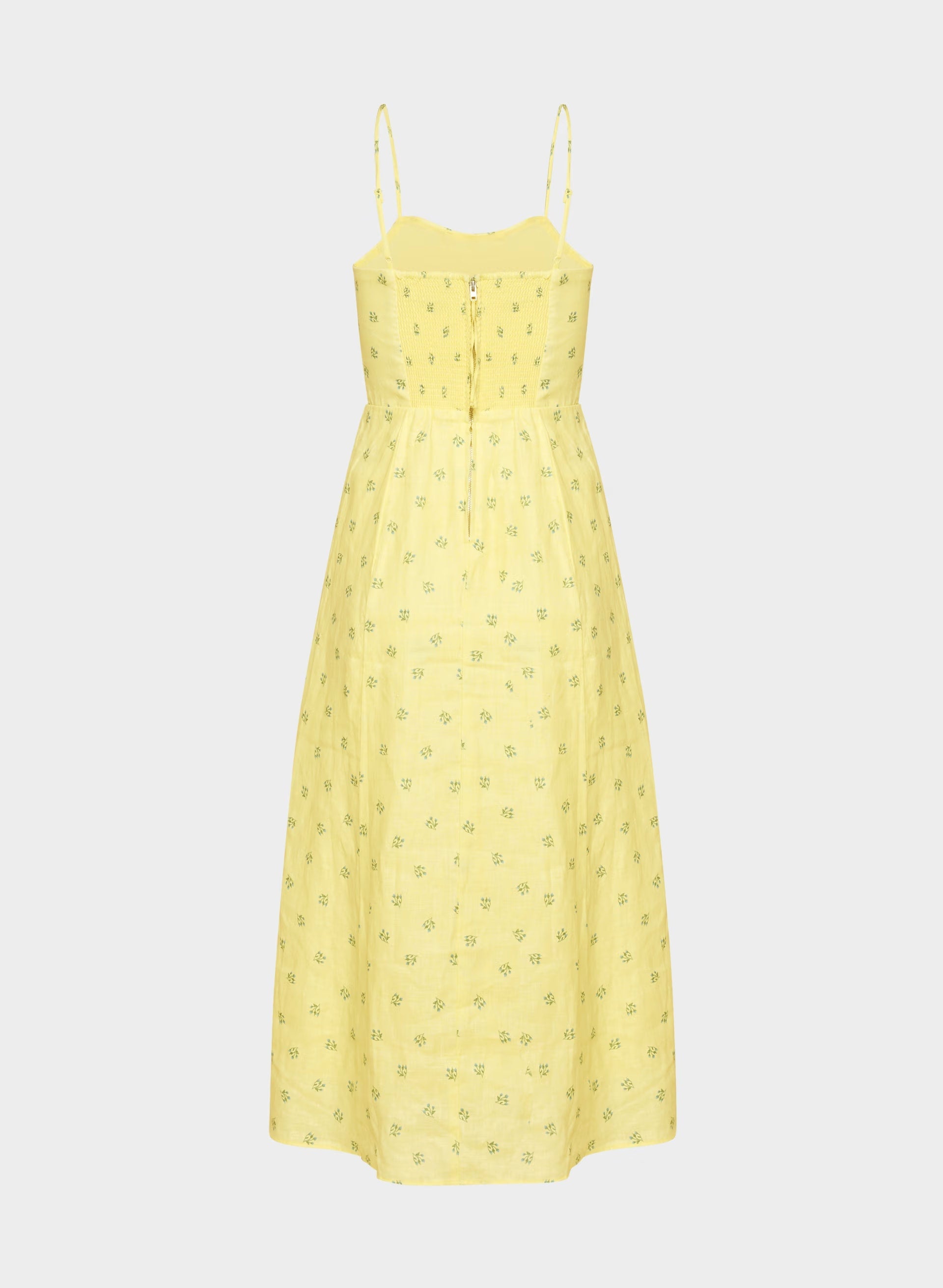 Barrafina Linen Dress - LEMONADE/BLUE