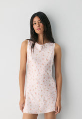 Biblio Silk Dress - PALE PEACH/PINK
