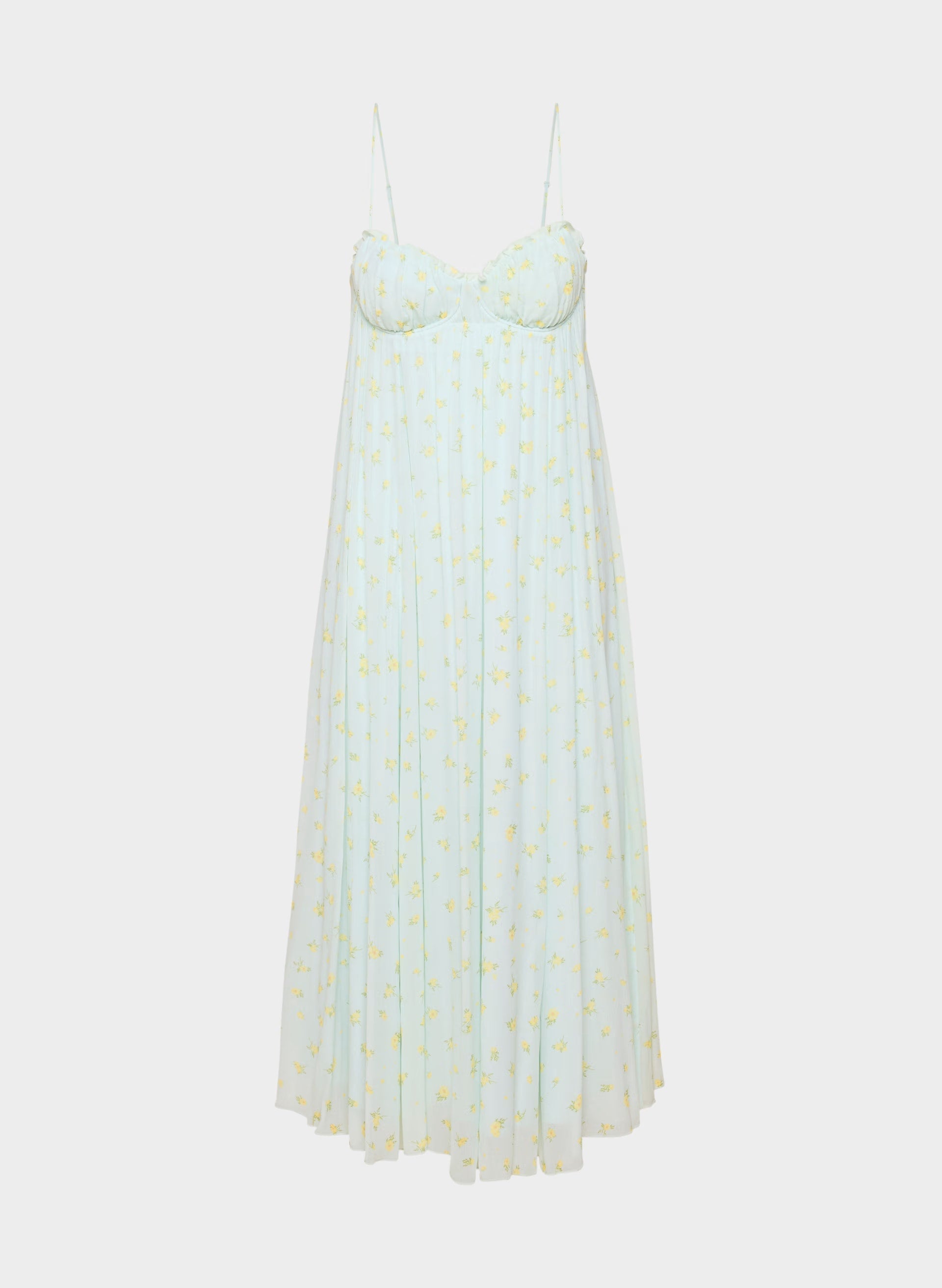 Emberlyn Dress - PALE AGV GR /PALE YLW