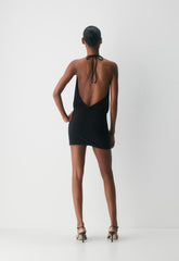 Smooth Matter™ Primary Halter Dress - BLACK