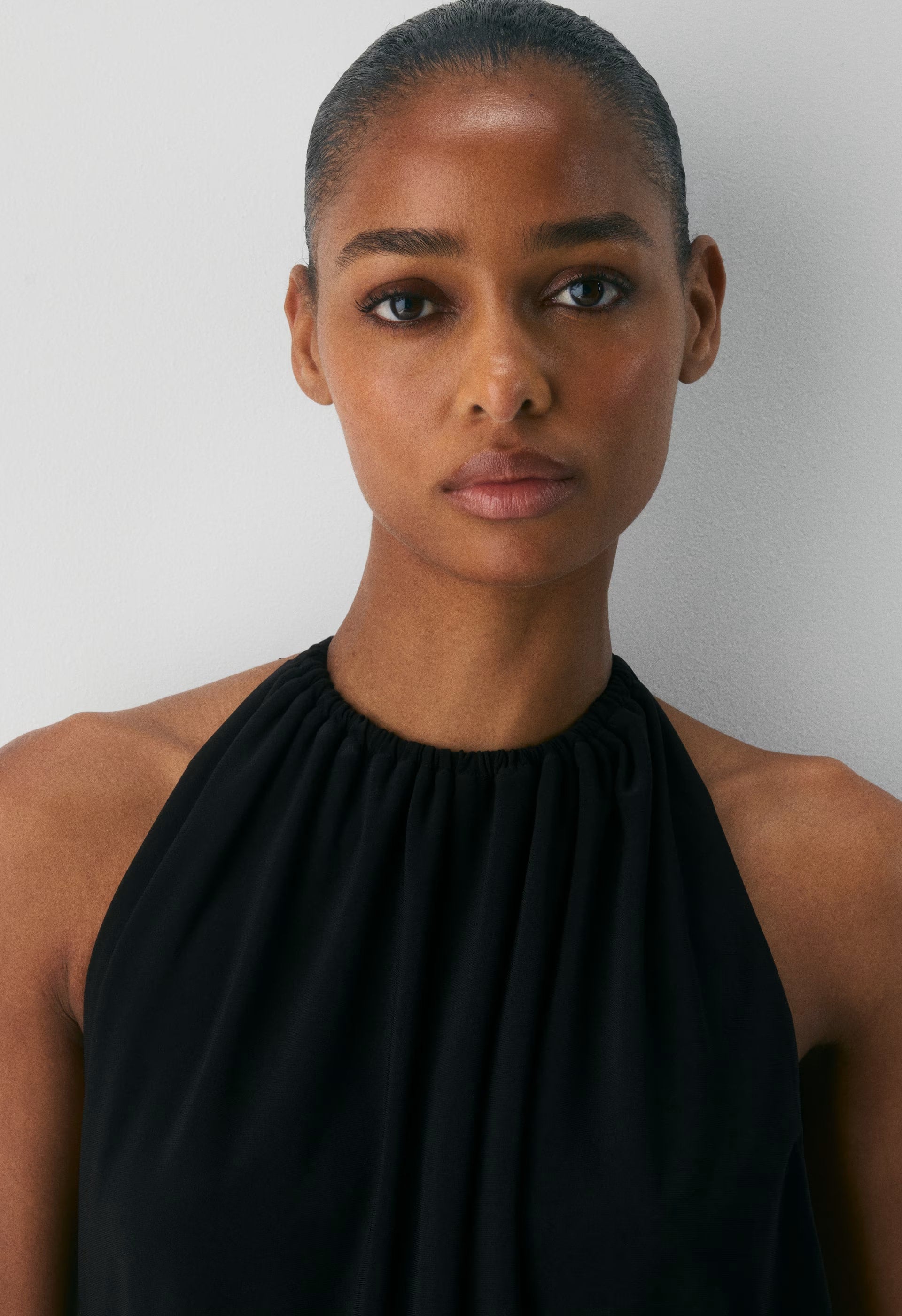 Smooth Matter™ Primary Halter Dress - BLACK
