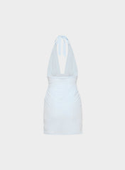 Selenic Halter Dress - MIDDAY BLUE