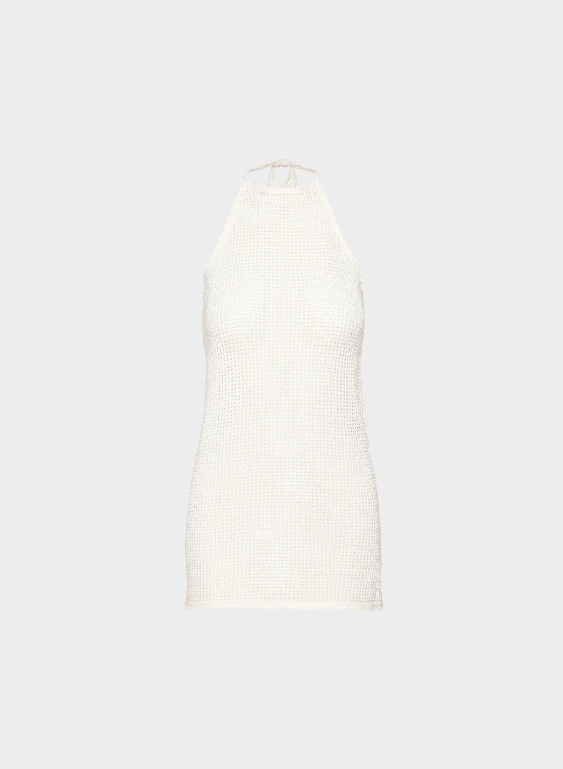 Seacoast Halter Dress - LIGHT BIRCH