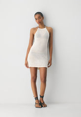 Seacoast Halter Dress - LIGHT BIRCH