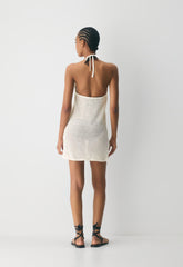 Seacoast Halter Dress - LIGHT BIRCH
