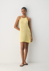 Seacoast Halter Dress - LEMONADE