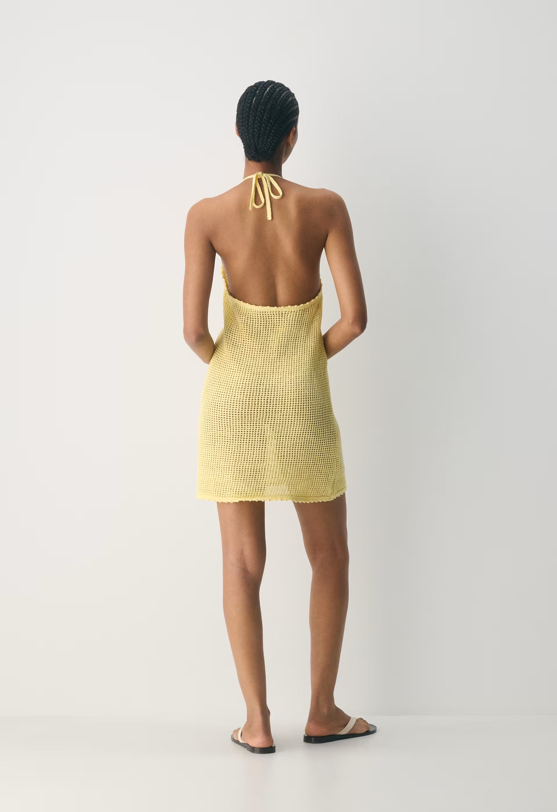 Seacoast Halter Dress - LEMONADE
