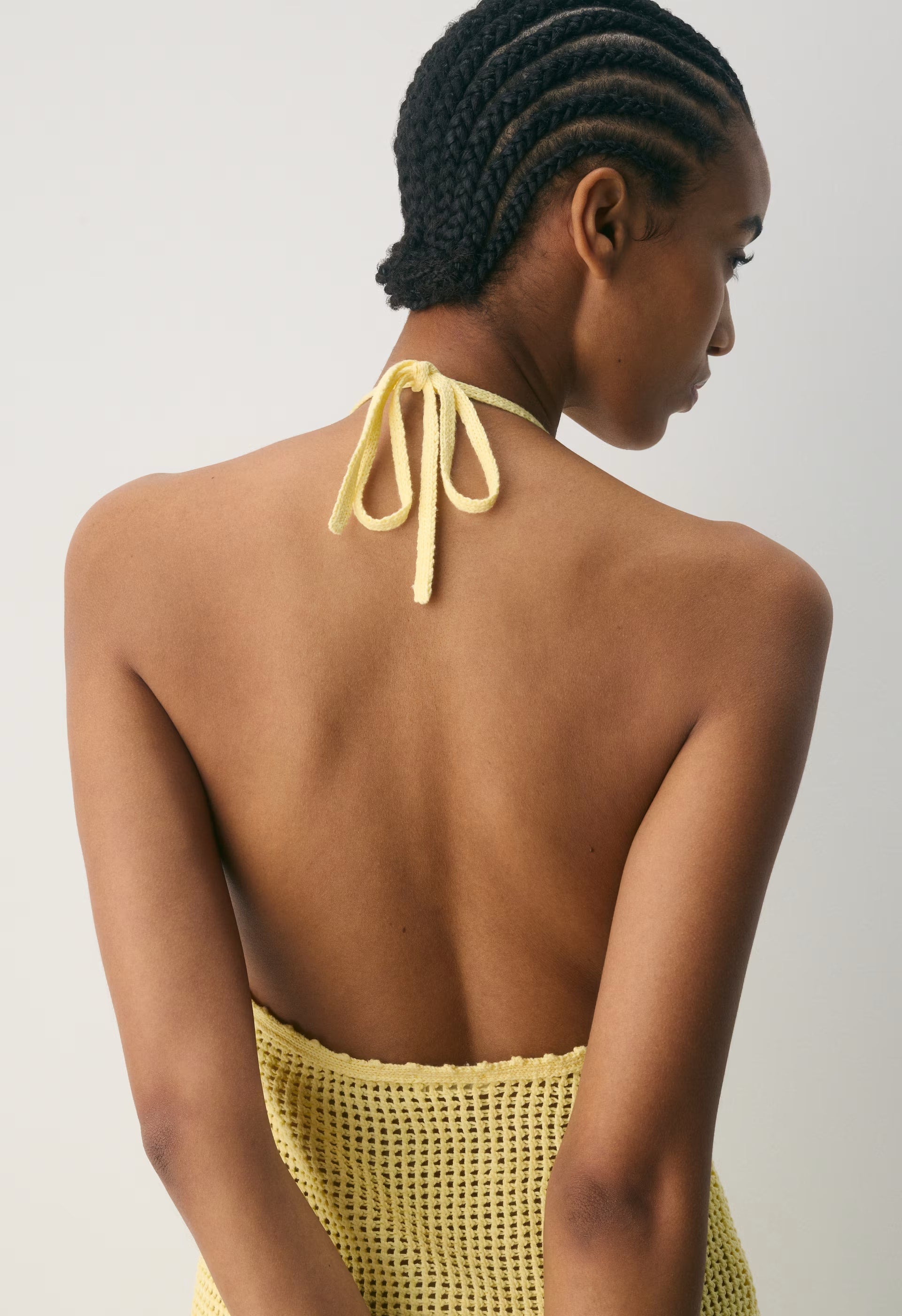 Seacoast Halter Dress - LEMONADE
