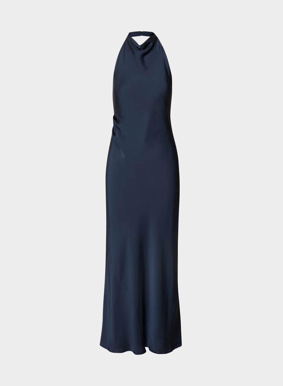 Audience Satin Full Halter Dress - ADMIRAL