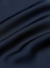 Audience Satin Full Halter Dress - ADMIRAL