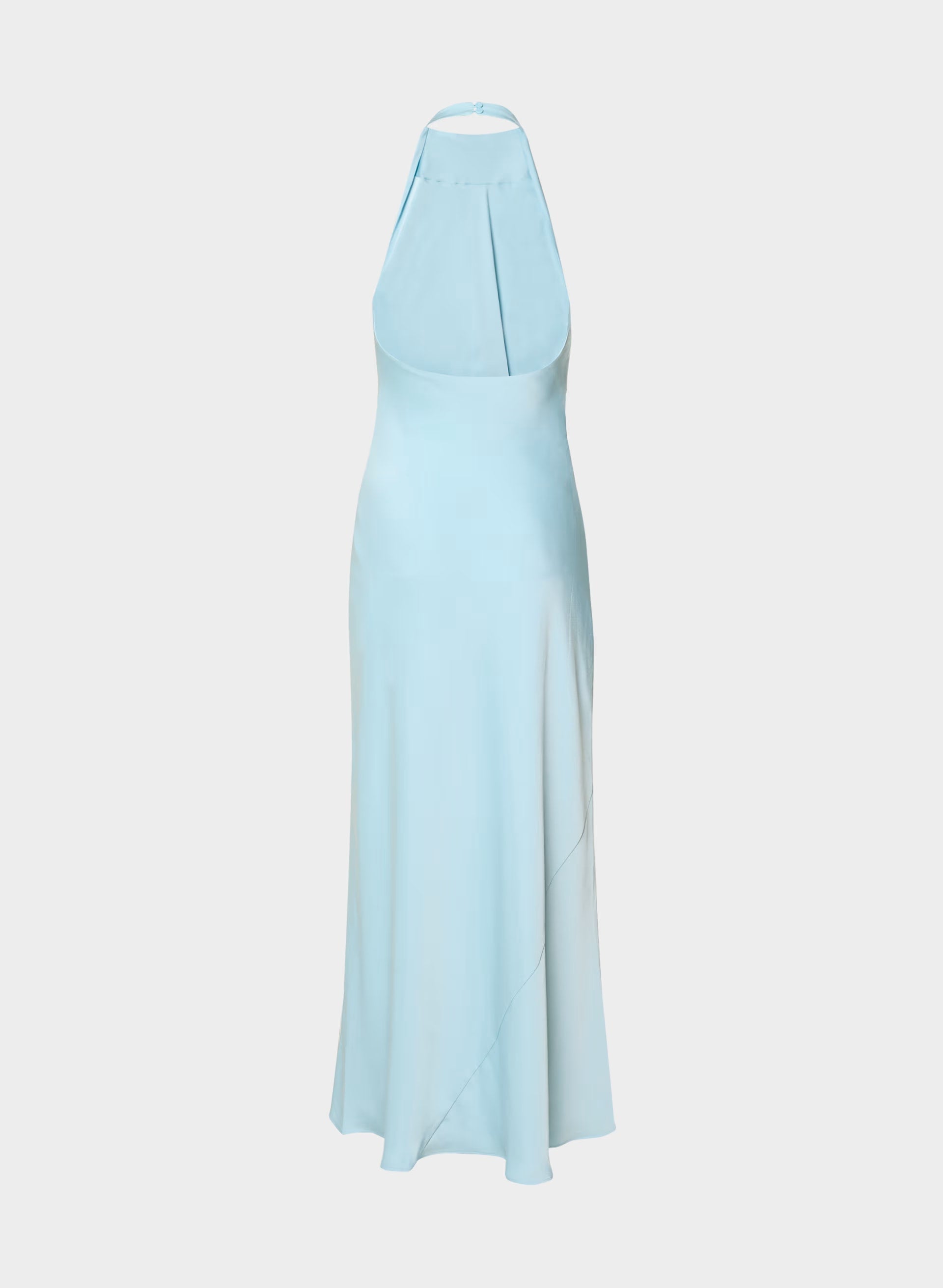 Audience Satin Full Halter Dress - PANORAMA BLUE
