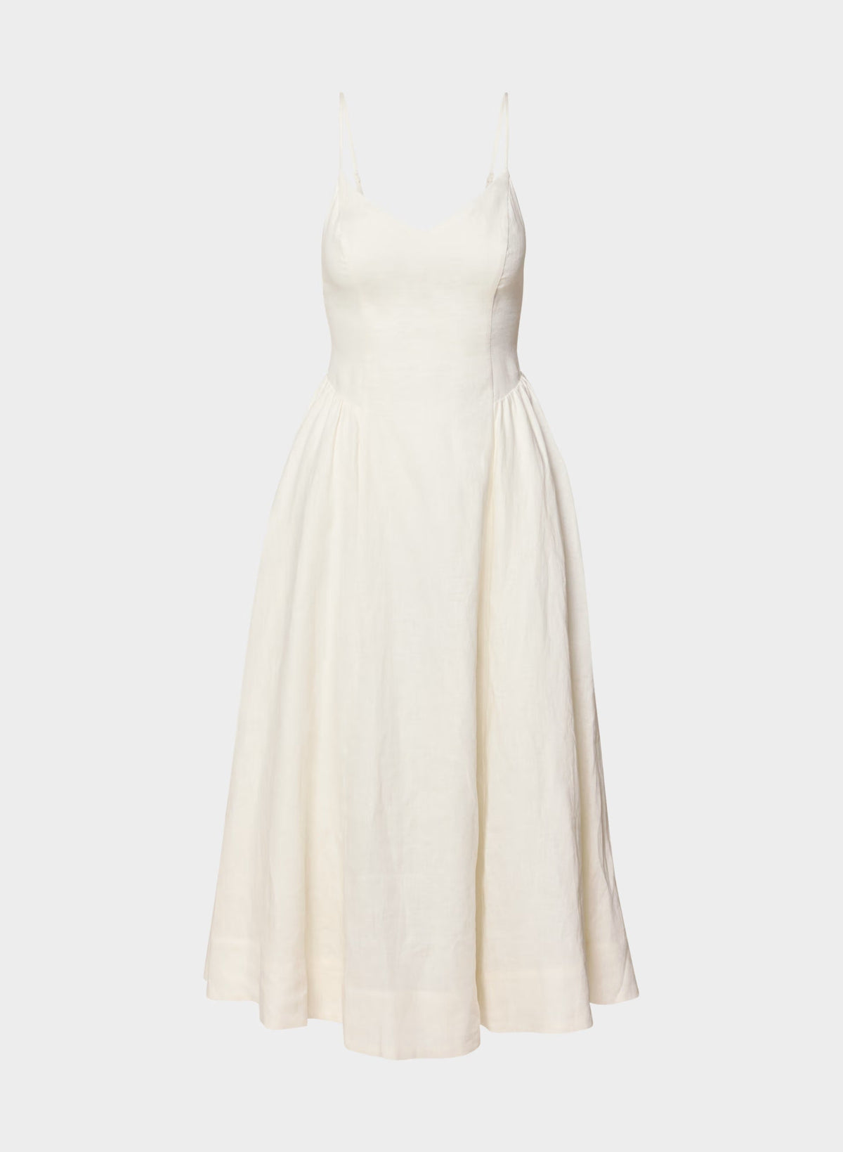 Technique Linen Dress - LIGHT BIRCH