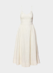 Technique Linen Dress - LIGHT BIRCH