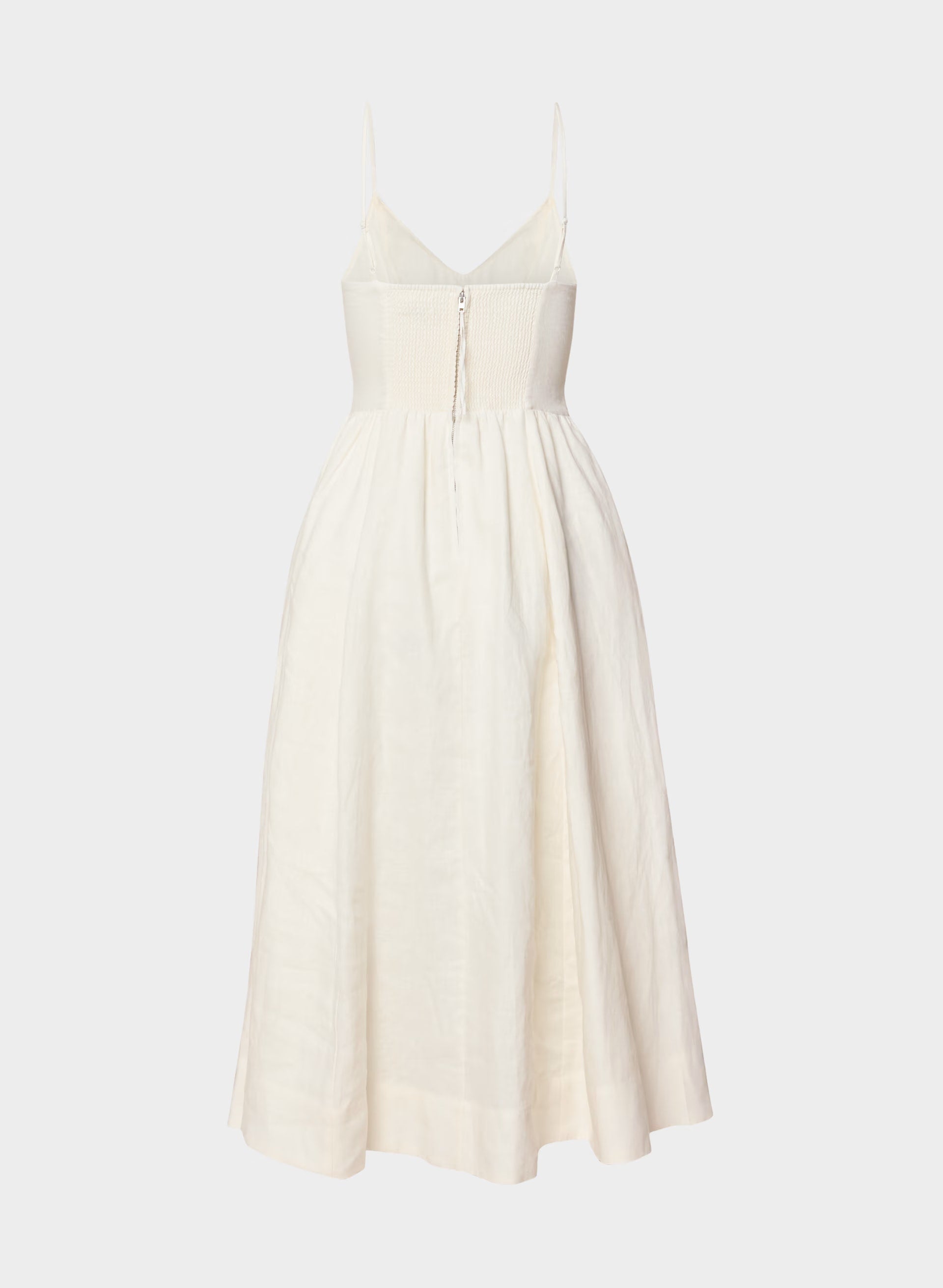 Technique Linen Dress - LIGHT BIRCH