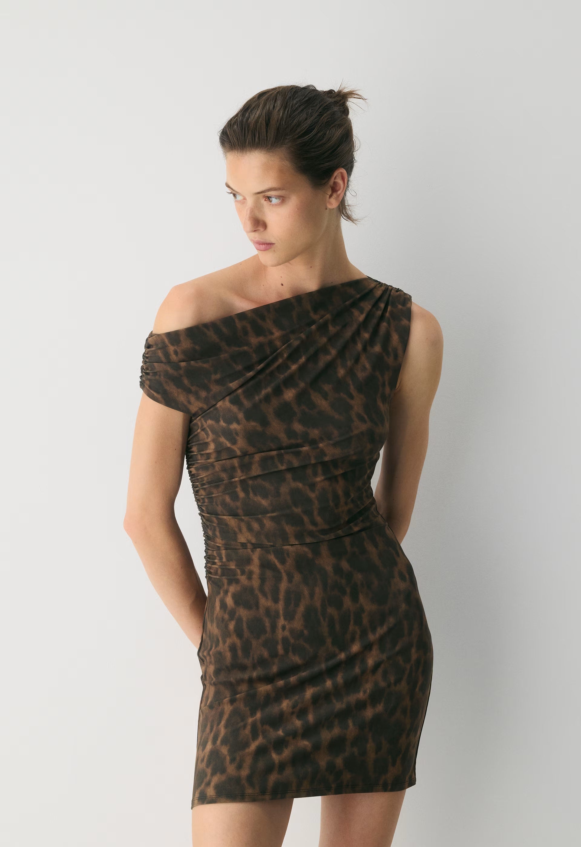 Smooth Matter™ Gallery Dress - CELLO BROWN /BLACK