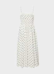 Typescript Cami Dress - LIGHT BIRCH/BLACK