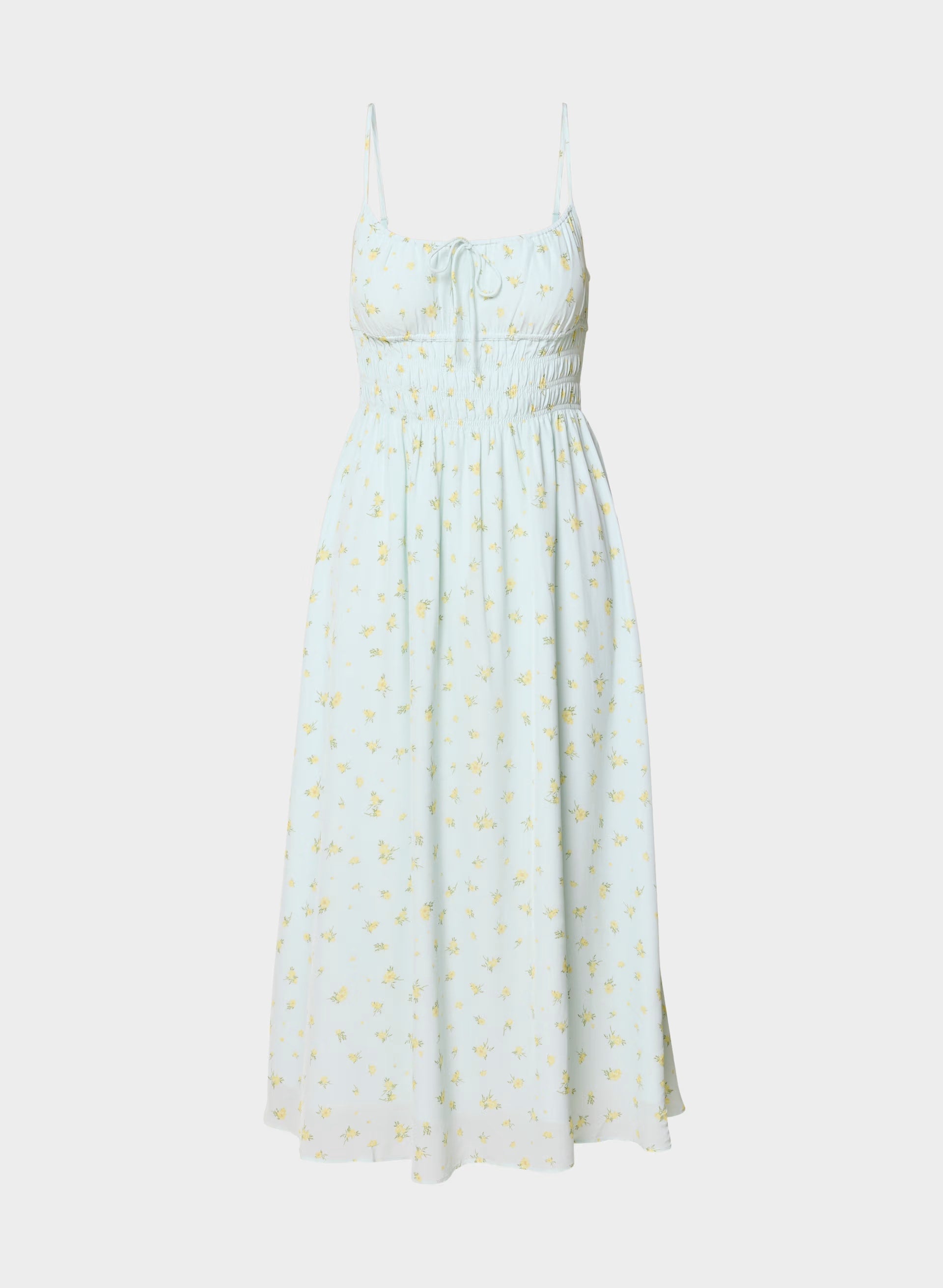 Typescript Cami Dress - PALE AGV GR /PALE YLW