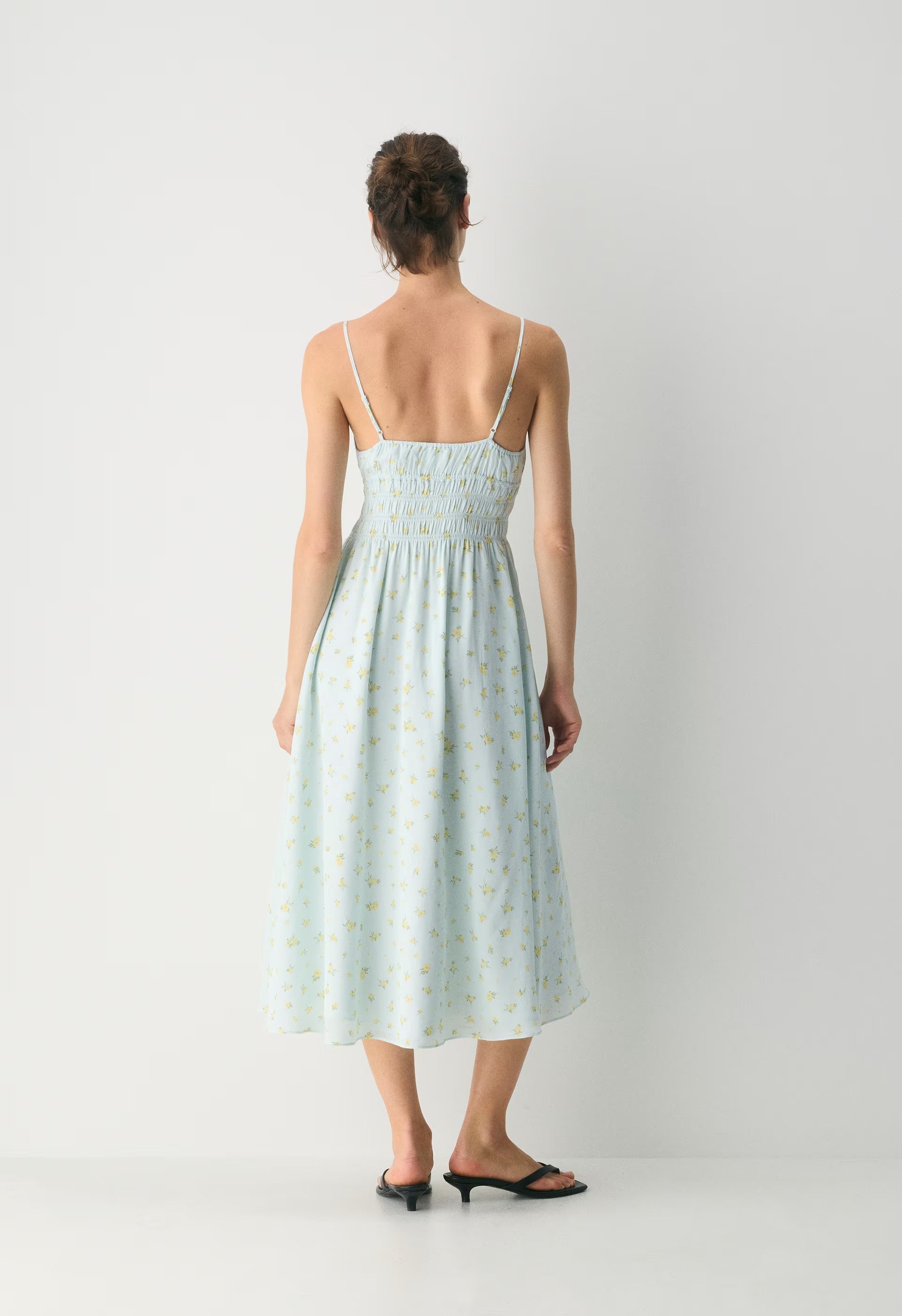 Typescript Cami Dress - PALE AGV GR /PALE YLW