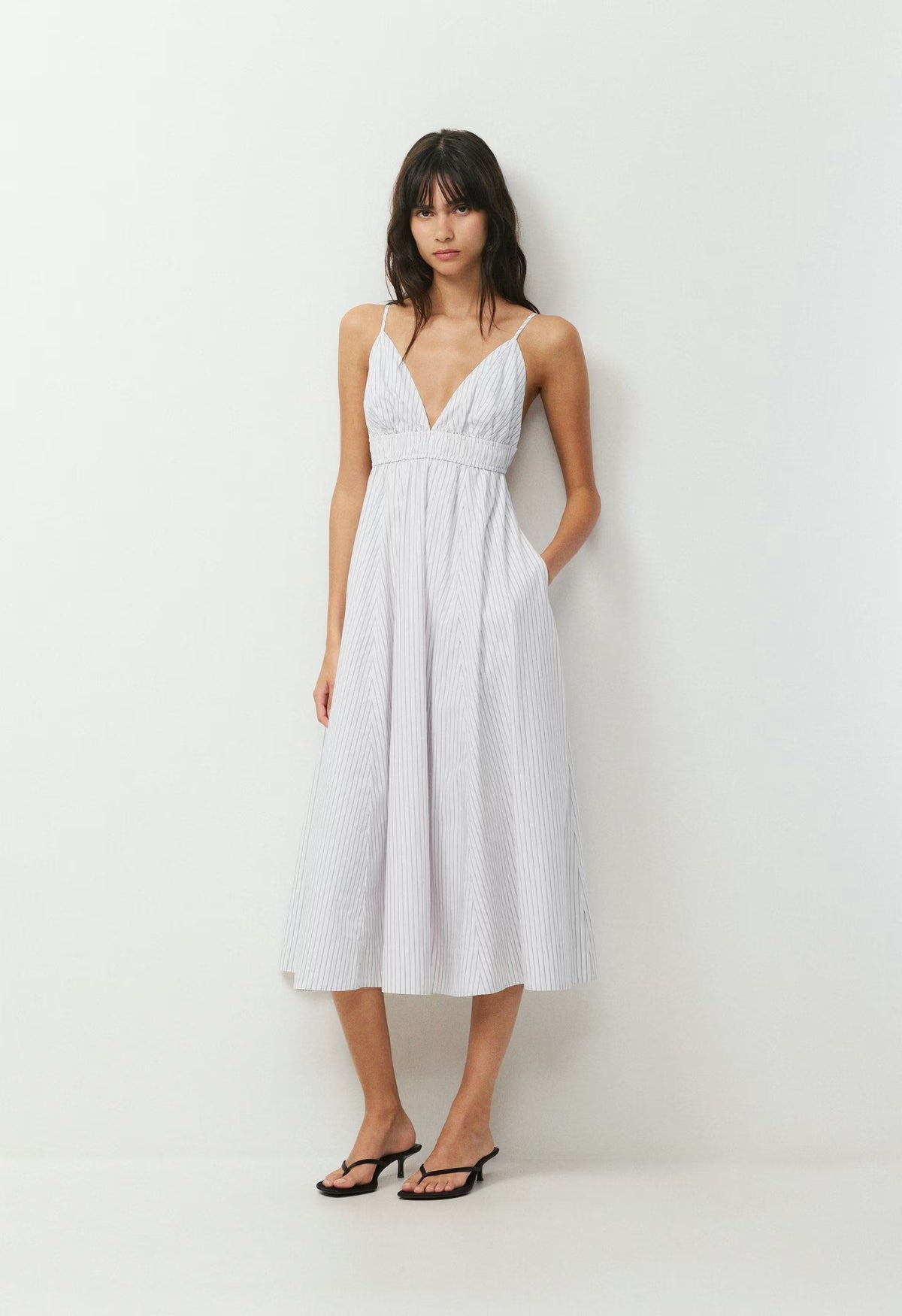 Encourage Poplin Cami Dress - MV STRP LI BLM/GLMR
