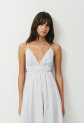 Encourage Poplin Cami Dress - MV STRP LI BLM/GLMR