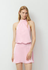 Posse Satin Dress - MILKSHAKE PINK