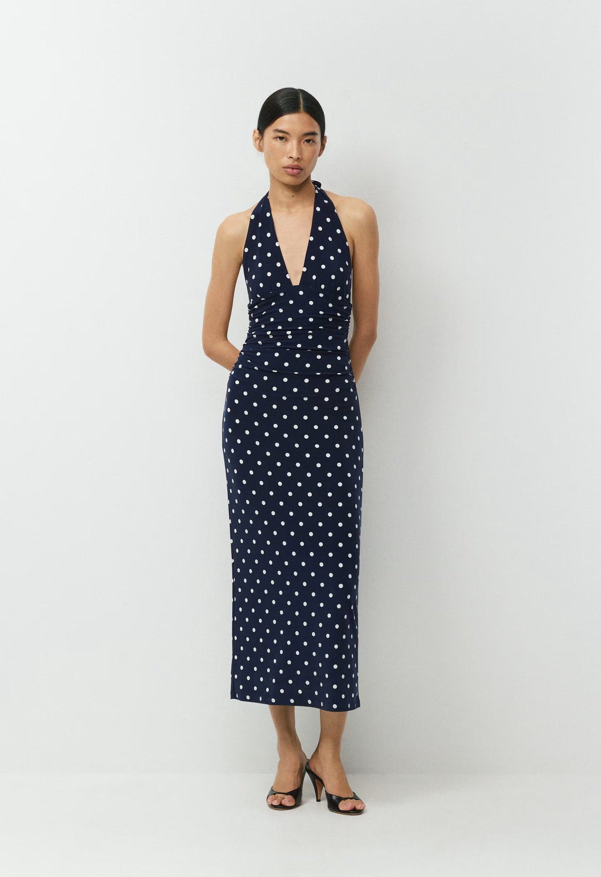 Smooth Matter™ Jazzroom Halter Dress - ADMIRAL/ LIGHT BIRCH