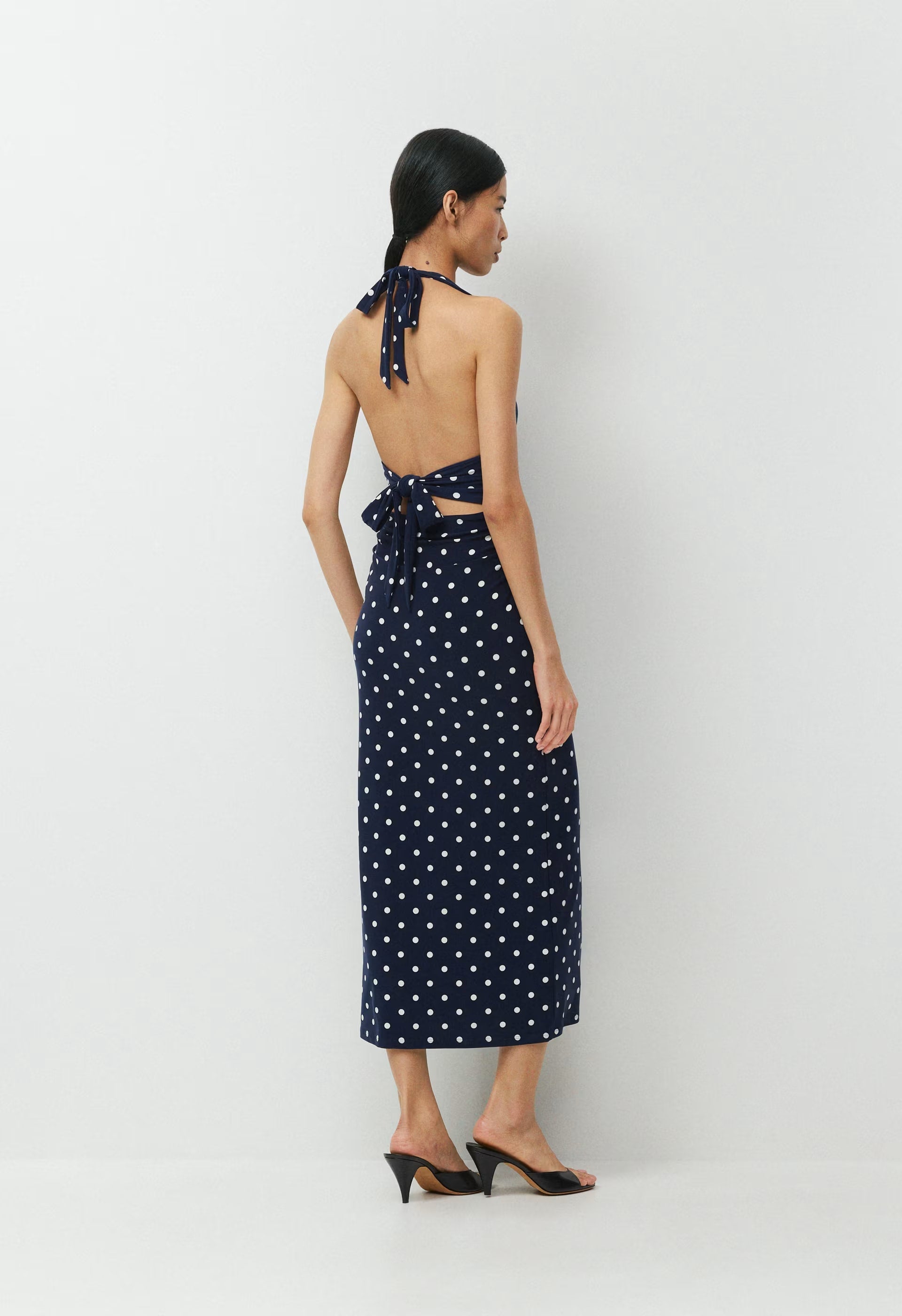 Smooth Matter™ Jazzroom Halter Dress - ADMIRAL/ LIGHT BIRCH