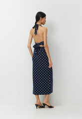 Smooth Matter™ Jazzroom Halter Dress - ADMIRAL/ LIGHT BIRCH