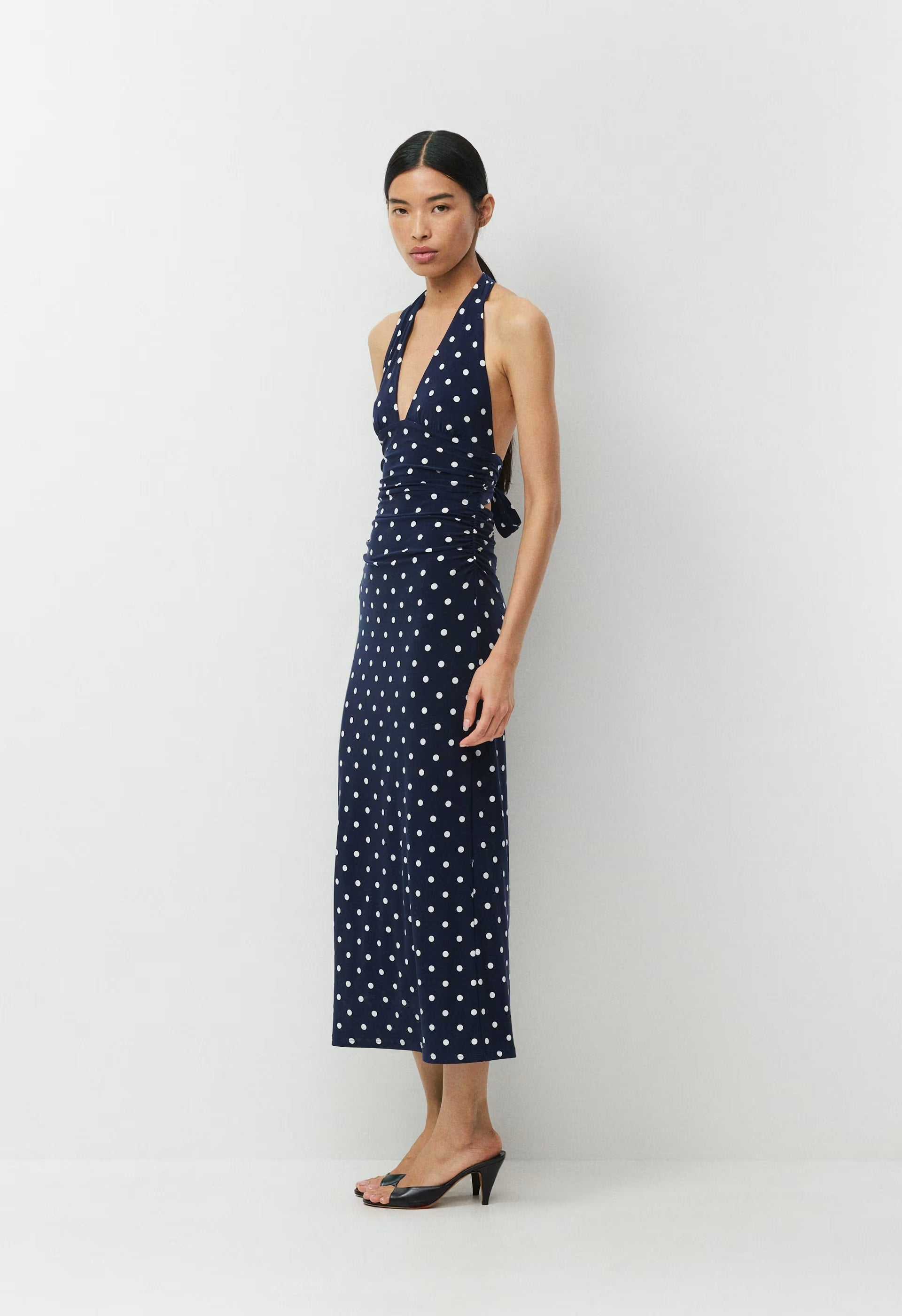 Smooth Matter™ Jazzroom Halter Dress - ADMIRAL/ LIGHT BIRCH