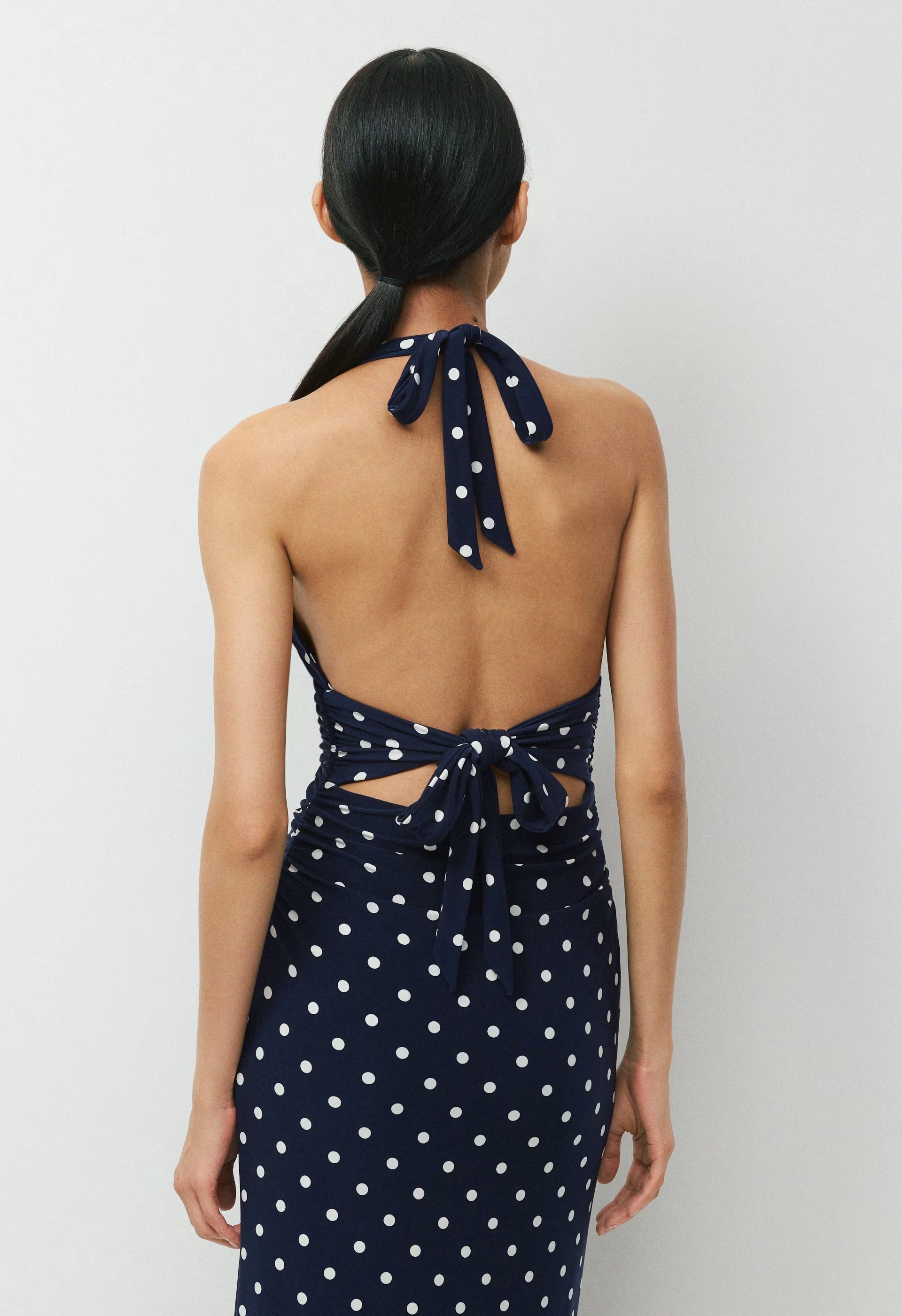 Smooth Matter™ Jazzroom Halter Dress - ADMIRAL/ LIGHT BIRCH