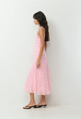 Priscilla Maxi Dress - LIGHT PINK/PALE YELOW
