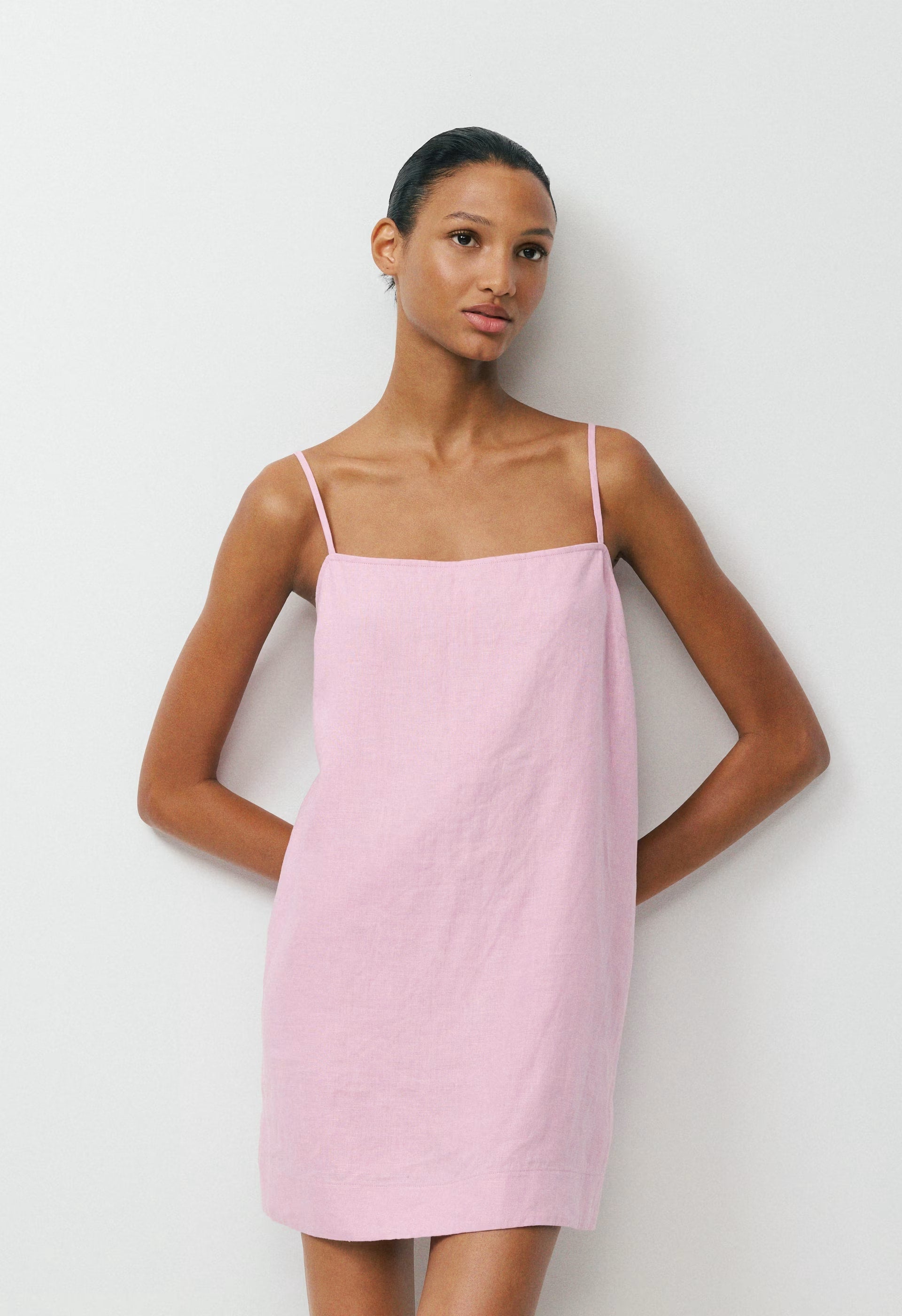 Arcos Linen Dress - SWEET PEA PURPLE